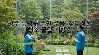 청주 흥덕구 주민 주목! ✨ 정리정돈 청소 꿀팁 대방출 🧹